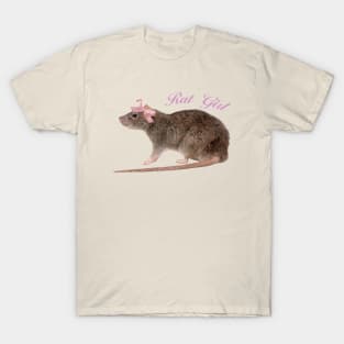 Rat Girl Pink Ribbon Bow Coquette, Y2k Graphi Tee, 90s Tee, Coquette Aesthetic Top, Trending Shirt T-Shirt